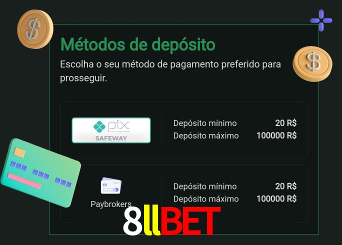O cassino 8llBETbet oferece uma grande variedade de métodos de pagamento